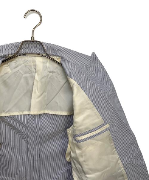 RING JACKET（リングジャケット）RING JACKET (リングジャケット) コットンシルク1Bジャケット ブルー サイズ:40の古着・服飾アイテム