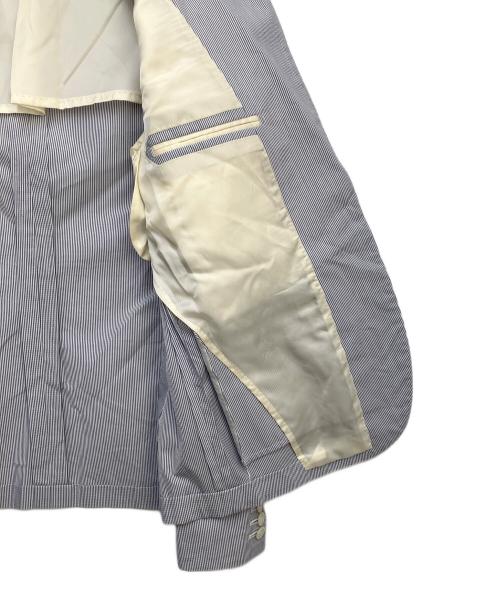 RING JACKET（リングジャケット）RING JACKET (リングジャケット) コットンシルク1Bジャケット ブルー サイズ:40の古着・服飾アイテム