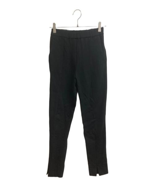 YORI（ヨリ）YORI (ヨリ) ぬくぬくフロントスリットレギパン ブラック サイズ:38の古着・服飾アイテム