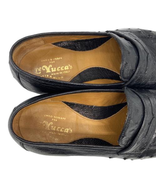 le yucca's（レ・ユッカス）le yucca's (レ・ユッカス) コインローファー ブラック サイズ:40　1/2の古着・服飾アイテム