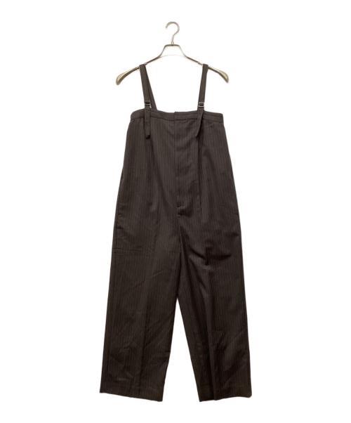 Spick and Span（スピックアンドスパン）Spick and Span (スピックアンドスパン) ストライプベアオールインワン ブラウン サイズ:38の古着・服飾アイテム