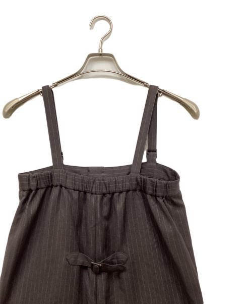 Spick and Span（スピックアンドスパン）Spick and Span (スピックアンドスパン) ストライプベアオールインワン ブラウン サイズ:38の古着・服飾アイテム