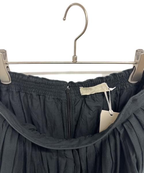 MARILYN MOON（マリリンムーン）MARILYN MOON (マリリンムーン) TUCK TECHNIQUE SHEER COTTON SKIRT ブラック サイズ:Mの古着・服飾アイテム