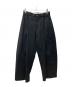 STUDIO NICHOLSON（スタジオ ニコルソン）の古着「SORTE/ボリュームパンツ　51-10-799001」｜ブラック