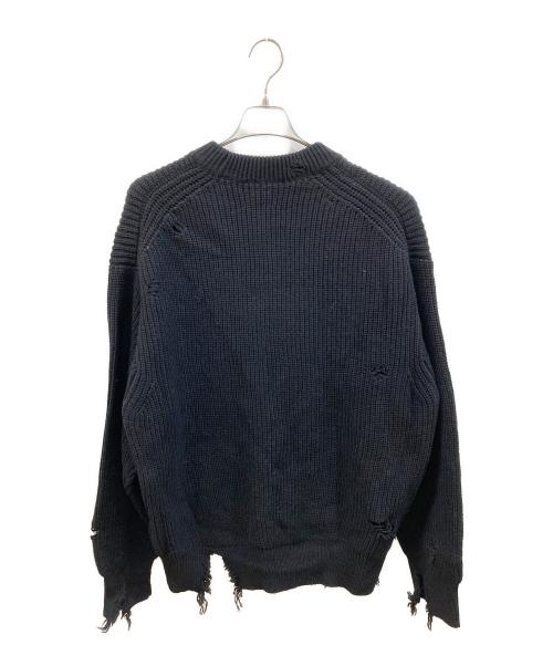 ssstein（シュタイン）ssstein (シュタイン) MILLED DAMAGE KNIT LS ブラック サイズ:Sの古着・服飾アイテム