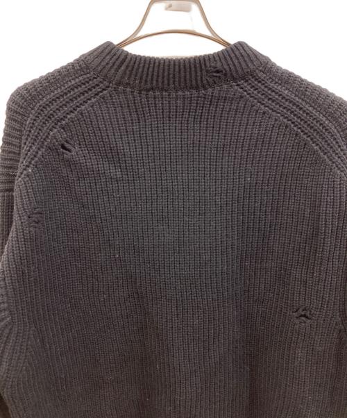 ssstein（シュタイン）ssstein (シュタイン) MILLED DAMAGE KNIT LS ブラック サイズ:Sの古着・服飾アイテム