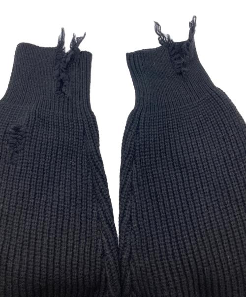 ssstein（シュタイン）ssstein (シュタイン) MILLED DAMAGE KNIT LS ブラック サイズ:Sの古着・服飾アイテム