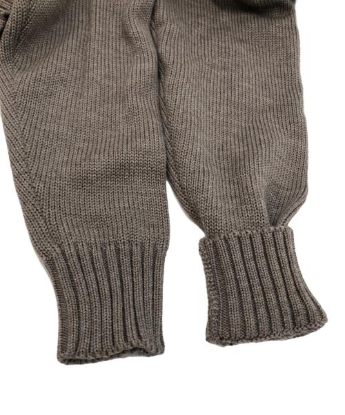 Zanone（ザノーネ）Zanone (ザノーネ) 5ゲージウールソリッドスタンドカラーニットカーディガン グレージュ サイズ:SIZE 48の古着・服飾アイテム