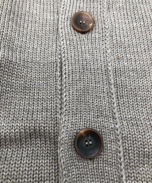 Zanone（ザノーネ）Zanone (ザノーネ) 5ゲージウールソリッドスタンドカラーニットカーディガン グレージュ サイズ:SIZE 48の古着・服飾アイテム