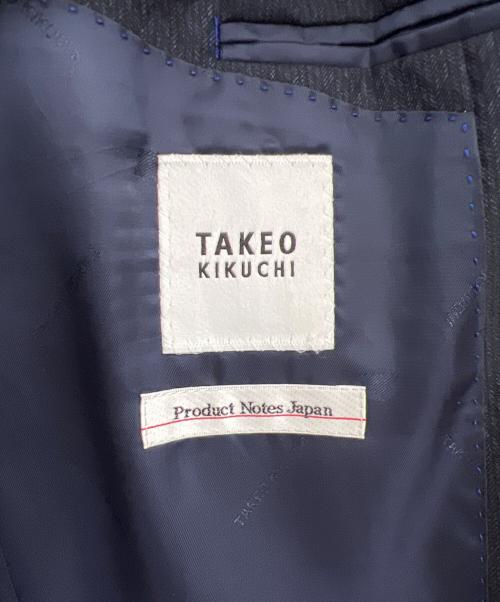 TAKEO KIKUCHI（タケオキクチ）TAKEO KIKUCHI (タケオキクチ) 矢絣スーツ ネイビー サイズ:2の古着・服飾アイテム