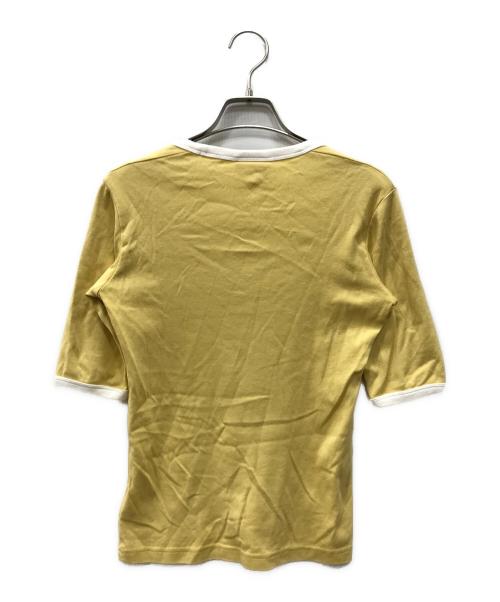 courreges（クレージュ）courreges (クレージュ) Holistic Contrast T-Shirt イエロー サイズ:Sの古着・服飾アイテム