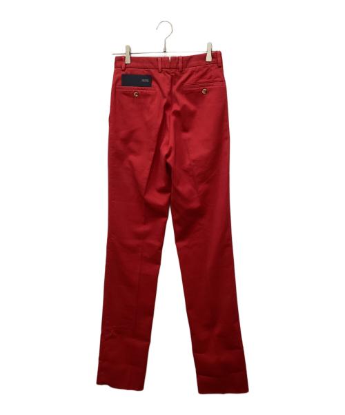 INCOTEX（インコテックス）INCOTEX (インコテックス) BEAMS F (ビームスエフ) ストライプパンツ レッド サイズ:42の古着・服飾アイテム