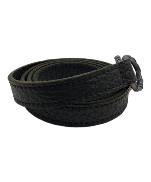 Ugo Cacciatori（ウーゴカッチャトーリ）Ugo Cacciatori (ウーゴカッチャトーリ) レザーベルト ブラックの古着・服飾アイテム