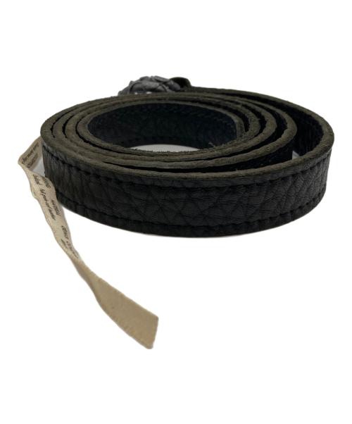 Ugo Cacciatori（ウーゴカッチャトーリ）Ugo Cacciatori (ウーゴカッチャトーリ) レザーベルト ブラックの古着・服飾アイテム