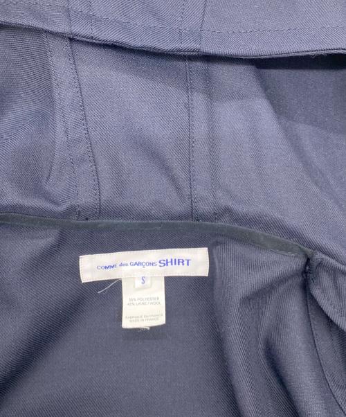 COMME des GARCONS SHIRT（コムデギャルソンシャツ）COMME des GARCONS SHIRT (コムデギャルソンシャツ) フード付ダブルジャケット ネイビー サイズ:Sの古着・服飾アイテム
