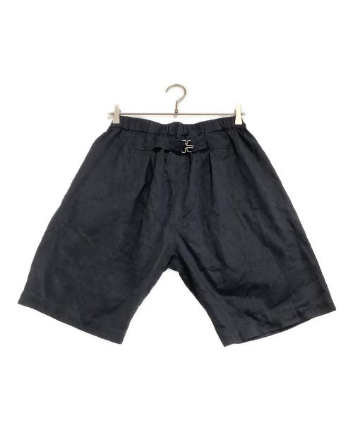POST O'ALLS（ポストオーバーオールズ）POST O'ALLS (ポストオーバーオールズ) E-Z Lax 4 Shorts ネイビー サイズ:Lの古着・服飾アイテム
