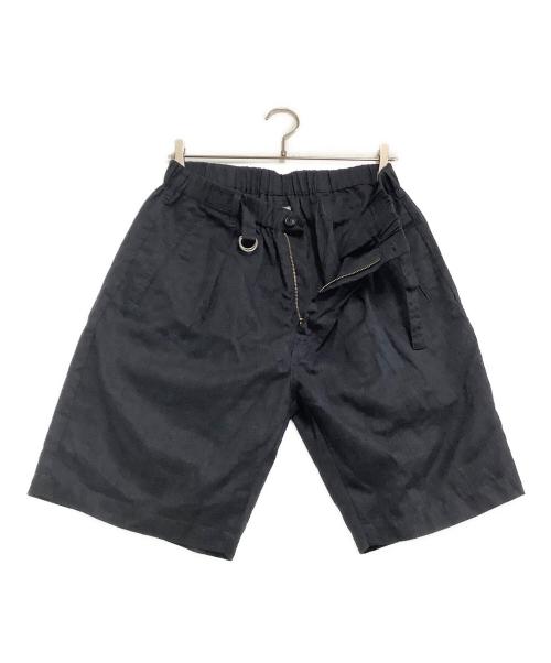 POST O'ALLS（ポストオーバーオールズ）POST O'ALLS (ポストオーバーオールズ) E-Z Lax 4 Shorts ネイビー サイズ:Lの古着・服飾アイテム