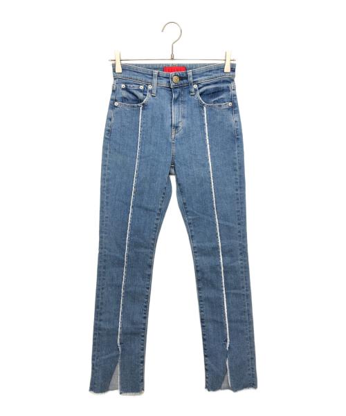 BEAMS（ビームス）BEAMS (ビームス) RED CARD (レッドカード) 裾スリットデニムパンツ インディゴ サイズ:22の古着・服飾アイテム