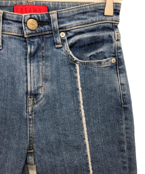 BEAMS（ビームス）BEAMS (ビームス) RED CARD (レッドカード) 裾スリットデニムパンツ インディゴ サイズ:22の古着・服飾アイテム