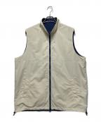 uniform experimentユニフォームエクスペリメント）の古着「SUPPLEX REVERSIBLE STAND COLLAR VEST」｜アイボリー×ネイビー