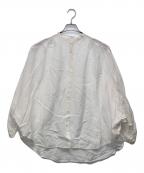 FRAMeWORKフレームワーク）の古着「シアーリネンポンチョブラウス」｜ホワイト