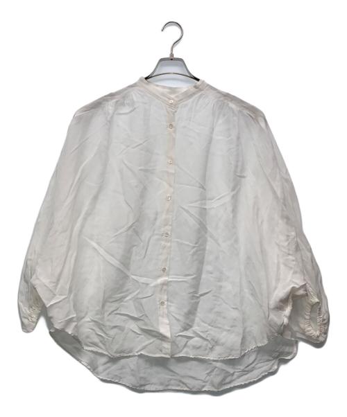 FRAMeWORK（フレームワーク）FRAMeWORK (フレームワーク) シアーリネンポンチョブラウス ホワイト サイズ:‐の古着・服飾アイテム