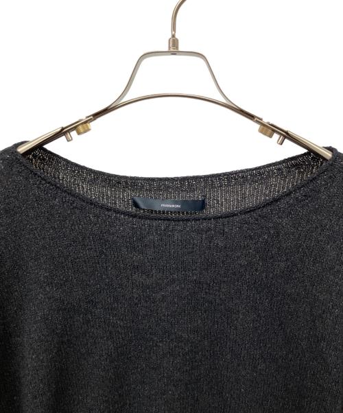 FRAMeWORK（フレームワーク）FRAMeWORK (フレームワーク) ウォッシャブル ニュアンスワイドプルオーバー ブラック サイズ:Fの古着・服飾アイテム