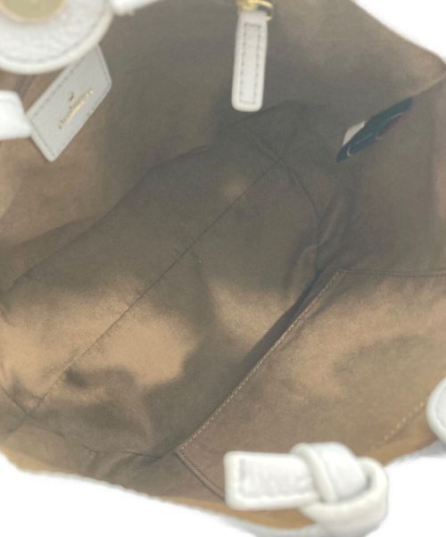 Orobianco（オロビアンコ）Orobianco (オロビアンコ) バケツ型トートバッグ ライトグレーの古着・服飾アイテム