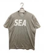 WIND AND SEAウィンダンシー）の古着「ロゴプリントTシャツ」｜グレー
