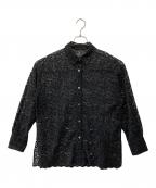 journal standard L'essageジャーナルスタンダード レサージュ）の古着「レースシャツ」｜ブラック
