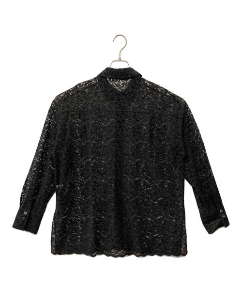 journal standard L'essage（ジャーナルスタンダード レサージュ）journal standard L'essage (ジャーナルスタンダード レサージュ) レースシャツ ブラック サイズ:Fの古着・服飾アイテム