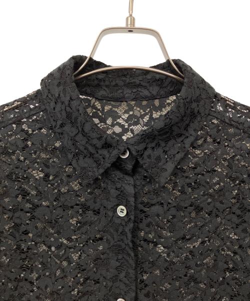journal standard L'essage（ジャーナルスタンダード レサージュ）journal standard L'essage (ジャーナルスタンダード レサージュ) レースシャツ ブラック サイズ:Fの古着・服飾アイテム