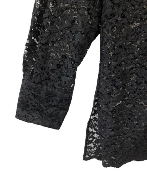 journal standard L'essage（ジャーナルスタンダード レサージュ）journal standard L'essage (ジャーナルスタンダード レサージュ) レースシャツ ブラック サイズ:Fの古着・服飾アイテム