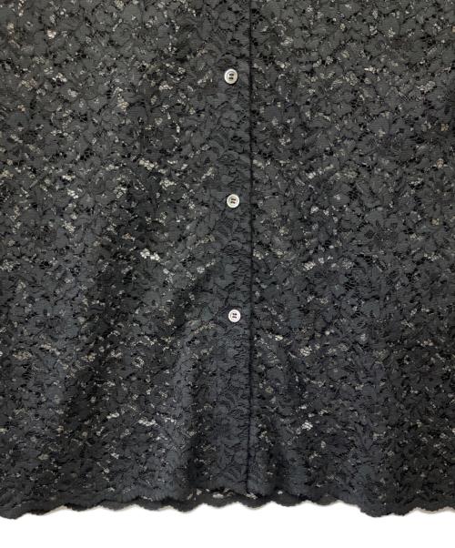 journal standard L'essage（ジャーナルスタンダード レサージュ）journal standard L'essage (ジャーナルスタンダード レサージュ) レースシャツ ブラック サイズ:Fの古着・服飾アイテム