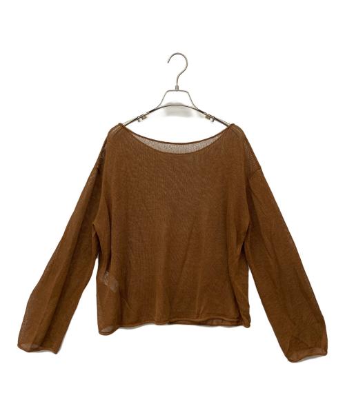 Plage（プラージュ）Plage (プラージュ) Li/Ny SIMPLE プルオーバー ブラウン サイズ:表記無しの古着・服飾アイテム