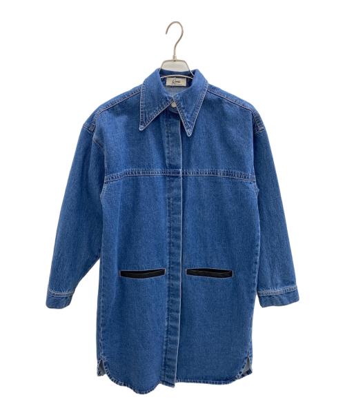 Q.anos（キュアノス）Q.anos (キュアノス) デニムロングシャツ インディゴ サイズ:Fの古着・服飾アイテム