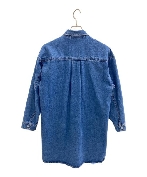 Q.anos（キュアノス）Q.anos (キュアノス) デニムロングシャツ インディゴ サイズ:Fの古着・服飾アイテム