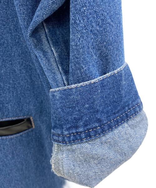Q.anos（キュアノス）Q.anos (キュアノス) デニムロングシャツ インディゴ サイズ:Fの古着・服飾アイテム