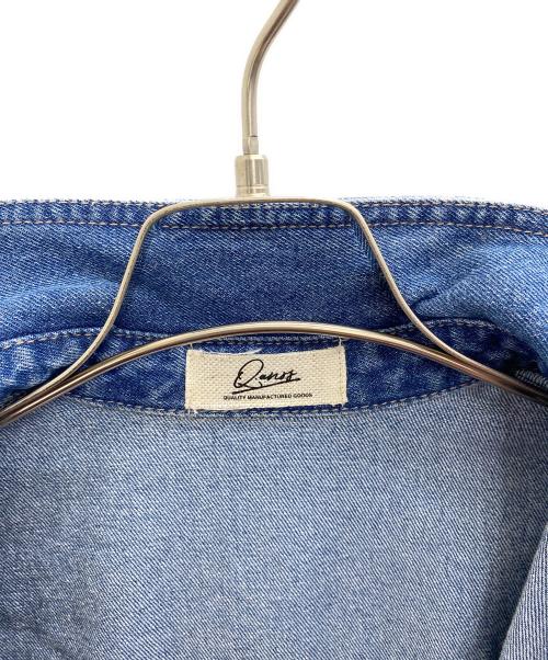 Q.anos（キュアノス）Q.anos (キュアノス) デニムロングシャツ インディゴ サイズ:Fの古着・服飾アイテム