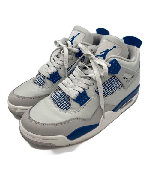 NIKE（ナイキ）NIKE (ナイキ) AIR JORDAN 4 RETRO（エアフォース4レトロ） ホワイト×ブルー サイズ:27cmの古着・服飾アイテム