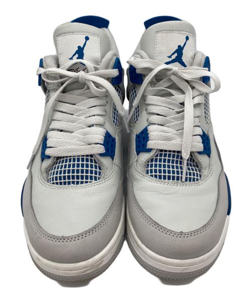 NIKE（ナイキ）NIKE (ナイキ) AIR JORDAN 4 RETRO（エアフォース4レトロ） ホワイト×ブルー サイズ:27cmの古着・服飾アイテム