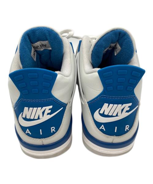 NIKE（ナイキ）NIKE (ナイキ) AIR JORDAN 4 RETRO（エアフォース4レトロ） ホワイト×ブルー サイズ:27cmの古着・服飾アイテム