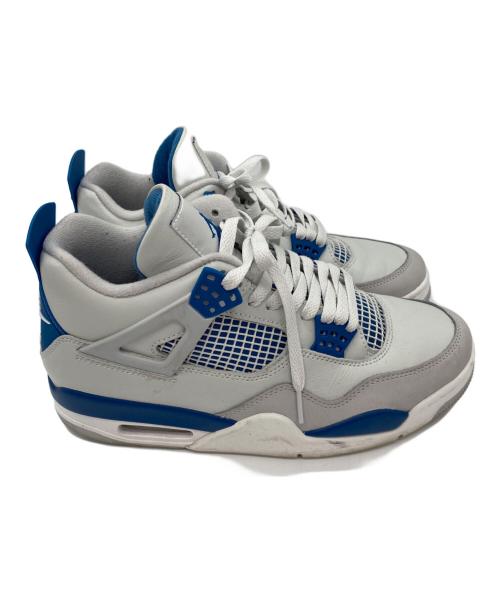 NIKE（ナイキ）NIKE (ナイキ) AIR JORDAN 4 RETRO（エアフォース4レトロ） ホワイト×ブルー サイズ:27cmの古着・服飾アイテム