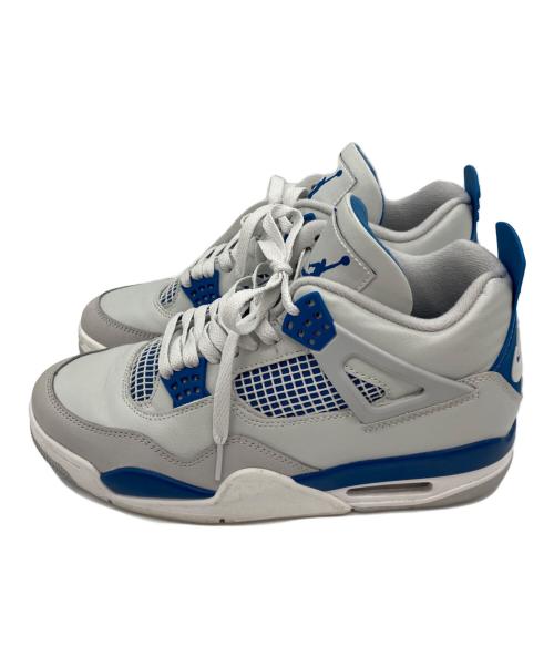 NIKE（ナイキ）NIKE (ナイキ) AIR JORDAN 4 RETRO（エアフォース4レトロ） ホワイト×ブルー サイズ:27cmの古着・服飾アイテム
