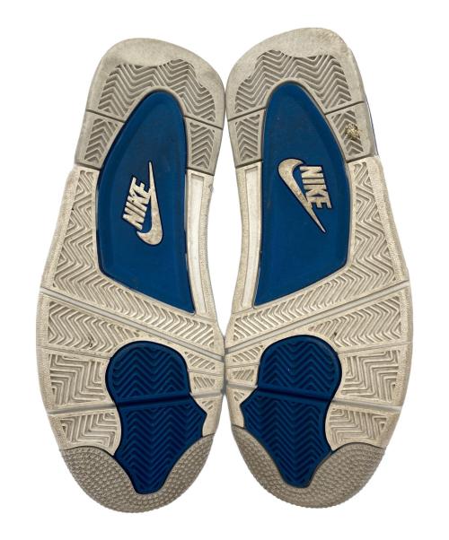 NIKE（ナイキ）NIKE (ナイキ) AIR JORDAN 4 RETRO（エアフォース4レトロ） ホワイト×ブルー サイズ:27cmの古着・服飾アイテム