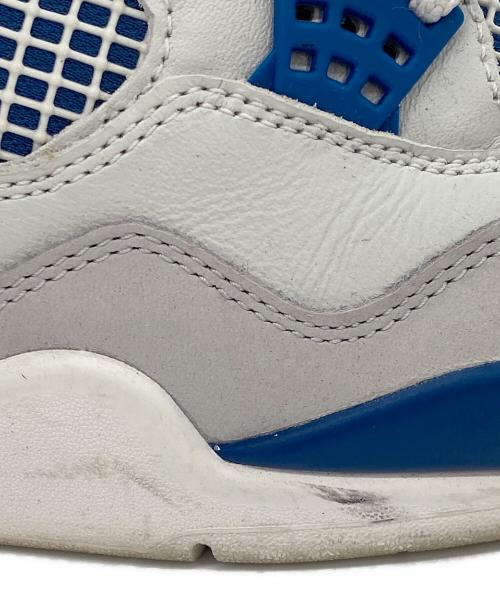 NIKE（ナイキ）NIKE (ナイキ) AIR JORDAN 4 RETRO（エアフォース4レトロ） ホワイト×ブルー サイズ:27cmの古着・服飾アイテム