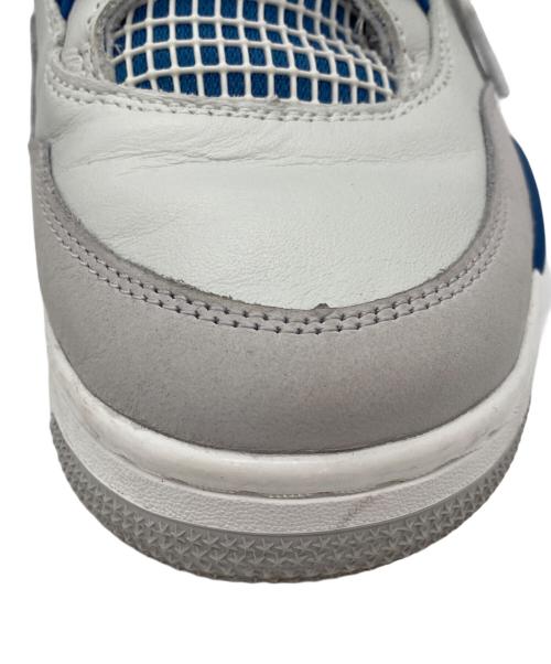 NIKE（ナイキ）NIKE (ナイキ) AIR JORDAN 4 RETRO（エアフォース4レトロ） ホワイト×ブルー サイズ:27cmの古着・服飾アイテム