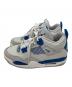 中古・古着 NIKE (ナイキ) AIR JORDAN 4 RETRO（エアフォース4レトロ） ホワイト×ブルー サイズ:27cm：14000円