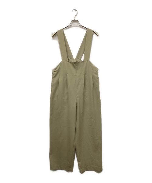 JOURNAL STANDARD relume（ジャーナルスタンダード レリューム）JOURNAL STANDARD relume (ジャーナルスタンダード レリューム) ウォッシャブルクレープツイルサロペット ベージュ サイズ:FREEの古着・服飾アイテム