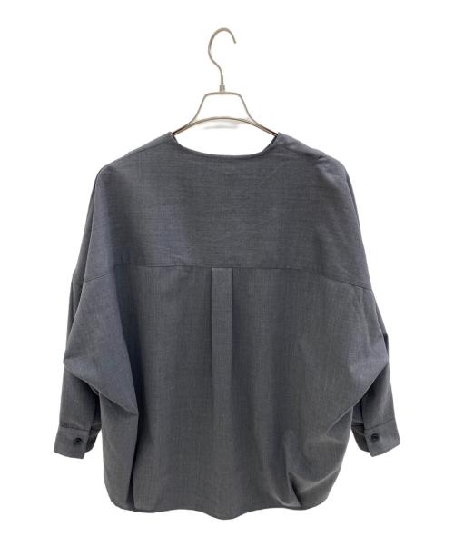 JOURNAL STANDARD（ジャーナルスタンダード）JOURNAL STANDARD (ジャーナルスタンダード) ウォッシャブルTWブラウス グレー サイズ:F 未使用品の古着・服飾アイテム